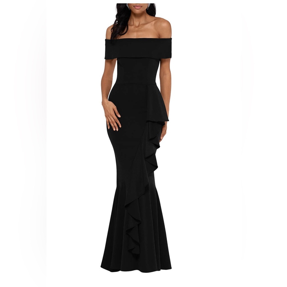 Chic Asymmetrical Black Dress